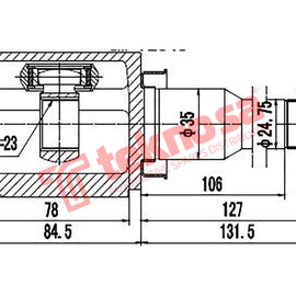 Inner Cv Joint Chev Sonic 1.6 2011- Manual Auto Gm4005 CV Joint Teknosa