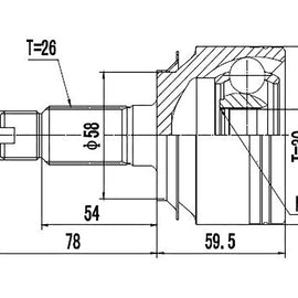 OPTIMA Front Outer Cv Joint - SKU HO3009 - SpareMe