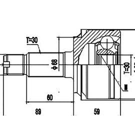 OPTIMA Front Outer Cv Joint - SKU HO3011 - SpareMe