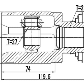 OPTIMA Front Inner Cv Joint - SKU HO4006 - SpareMe