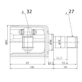 OPTIMA Front Inner Cv Joint - SKU HO4014 - SpareMe