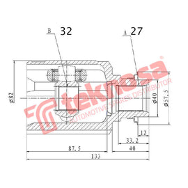 Inner Cv Joint Honda CR-V MK 3,MK4,MK5 2.0iV-Tec R20xx