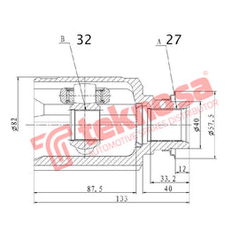 Inner Cv Joint Honda CR-V MK 3,MK4,MK5 2.0iV-Tec R20xx (HO4015) CV Joint Teknosa