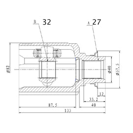 OPTIMA Front Inner Cv Joint - SKU HO4015 - SpareMe