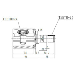 OPTIMA Front Inner Cv Joint - SKU HO4018 - SpareMe