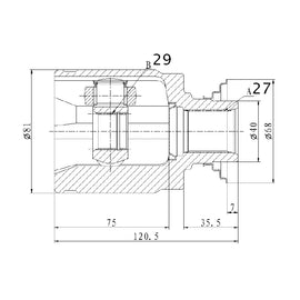 OPTIMA Front Inner Cv Joint - SKU HO4024 - SpareMe