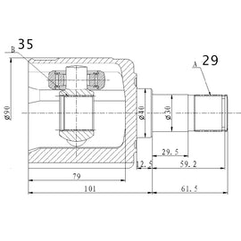 OPTIMA Front Inner Cv Joint - SKU HO4025 - SpareMe