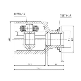OPTIMA Front Inner Cv Joint - SKU HO4026 - SpareMe