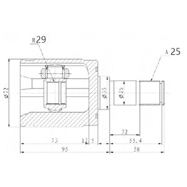 OPTIMA Front Inner Cv Joint - SKU HO4027 - SpareMe