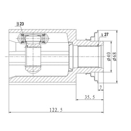 OPTIMA Front Inner Cv Joint - SKU HO4031 - SpareMe