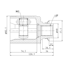 OPTIMA Front Inner Cv Joint - SKU HO4032 - SpareMe