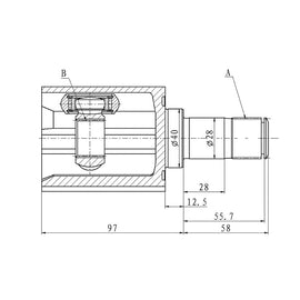 OPTIMA Front Inner Cv Joint - SKU HO4033 - SpareMe