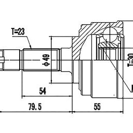 OPTIMA Front Outer Cv Joint - SKU HO5918 - SpareMe