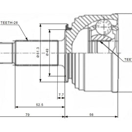 OPTIMA Front Outer Cv Joint - SKU HO5925 - SpareMe