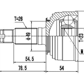 OPTIMA Front Outer Cv Joint - SKU HO5936 - SpareMe