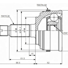 OPTIMA Front Outer Cv Joint - SKU HO5947A - SpareMe