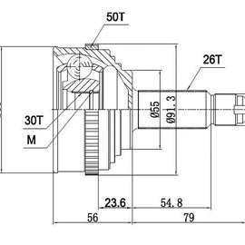 OPTIMA Front Outer Cv Joint - SKU HO5952A - SpareMe