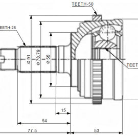 OPTIMA Front Outer Cv Joint - SKU HO5955A - SpareMe