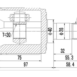 OPTIMA Front Inner Cv Joint - SKU HO6614 - SpareMe