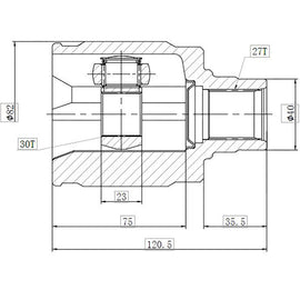 OPTIMA Front Inner Cv Joint - SKU HO6733 - SpareMe