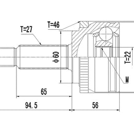 OPTIMA Front Outer Cv Joint - SKU HY3002A - SpareMe