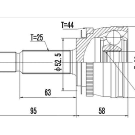 OPTIMA Front Outer Cv Joint - SKU HY3004A - SpareMe