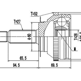 OPTIMA Front Outer Cv Joint - SKU HY3006A - SpareMe