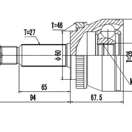 OPTIMA Front Outer Cv Joint - SKU HY3014A - SpareMe