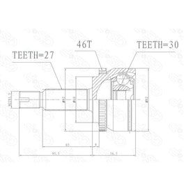 HYUNDAI Elantra - Front Outer Cv Joint | OPTIMA | HY3020A