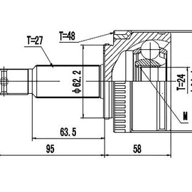 OPTIMA Front Outer Cv Joint - SKU HY3045A - SpareMe