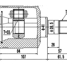 OPTIMA Front Inner Cv Joint - SKU HY4013 - SpareMe