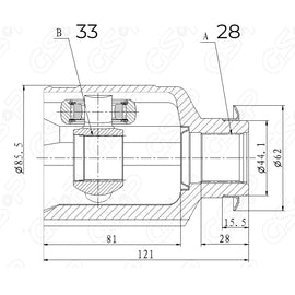 OPTIMA Front Inner Cv Joint - SKU HY4025 - SpareMe