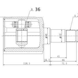 OPTIMA Front Inner Cv Joint - SKU HY4027 - SpareMe