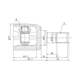 OPTIMA Front Inner Cv Joint - SKU HY4030 - SpareMe