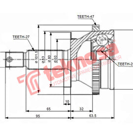 Outer Cv Joint Hyundai Elantra 1.6Gl G4Ed Mk Iii Hy5711A CV Joint Teknosa