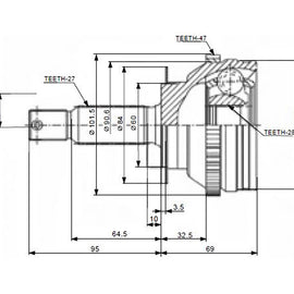 OPTIMA Front Outer Cv Joint - SKU HY5713A - SpareMe