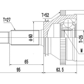HYUNDAI Magentis - Front Outer Cv Joint | OPTIMA | HY5714
