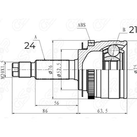 HYUNDAI I10 - Front Outer Cv Joint | OPTIMA | HY7030A
