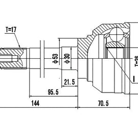 OPTIMA Front Outer Cv Joint - SKU IZ5712 - SpareMe