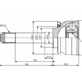 ISUZU KB-series - Front Outer Cv Joint | OPTIMA | IZ5944