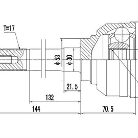 ISUZU Frontier - Front Outer Cv Joint | OPTIMA | IZ5945P
