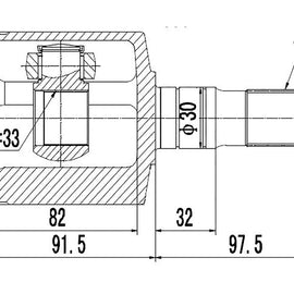 OPTIMA Front Inner Cv Joint - SKU IZ6450 - SpareMe