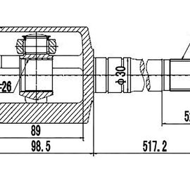 OPTIMA Rear Inner Cv Joint - SKU IZ6451 - SpareMe