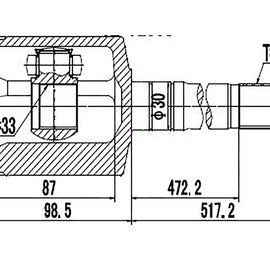 OPTIMA Front Inner Cv Joint - SKU IZ6610 - SpareMe
