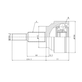 OPTIMA Rear Outer Cv Joint - SKU JE3006 - SpareMe