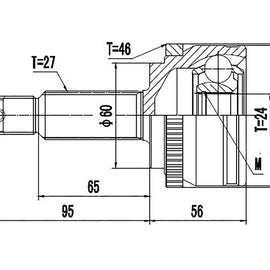 OPTIMA Front Outer Cv Joint - SKU KA3008A - SpareMe