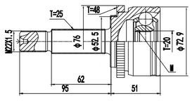 OPTIMA Front Outer Cv Joint - SKU KA3010A - SpareMe