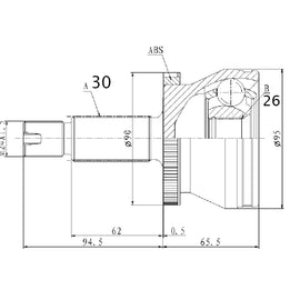 OPTIMA Front Outer Cv Joint - SKU KA3011A - SpareMe