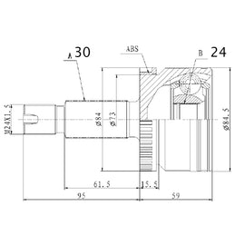 OPTIMA Front Outer Cv Joint - SKU KA3012A - SpareMe
