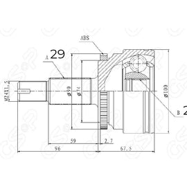 LAND ROVER Discovery - Front Outer Cv Joint | OPTIMA | KA3013A